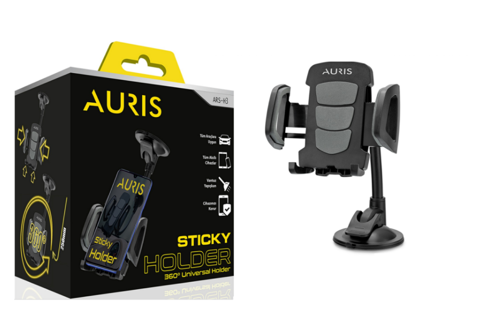 Support de téléphone de voiture à tête pivotante